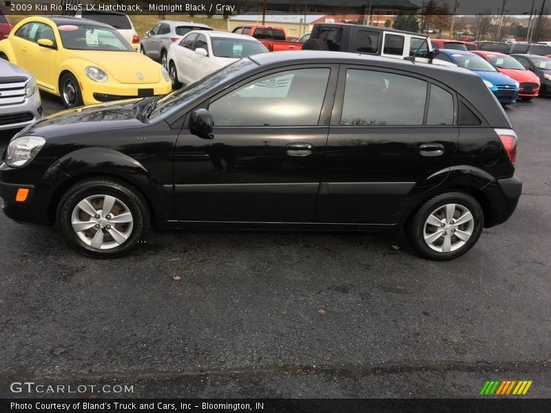 Midnight Black / Gray 2009 Kia Rio Rio5 LX Hatchback