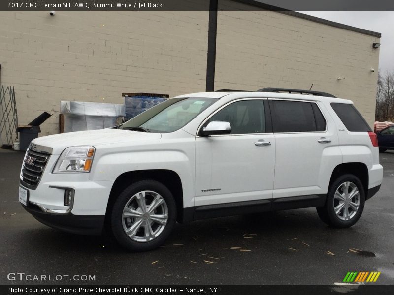 Summit White / Jet Black 2017 GMC Terrain SLE AWD