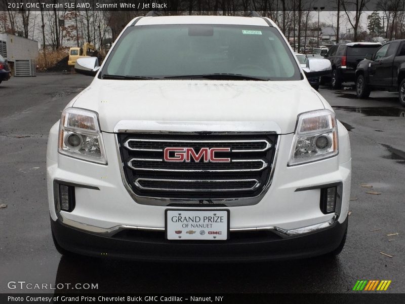 Summit White / Jet Black 2017 GMC Terrain SLE AWD