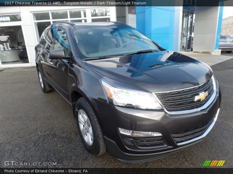 Tungsten Metallic / Dark Titanium/Light Titanium 2017 Chevrolet Traverse LS AWD