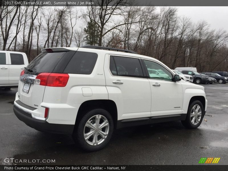 Summit White / Jet Black 2017 GMC Terrain SLE AWD
