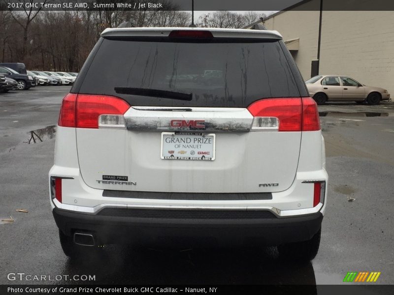 Summit White / Jet Black 2017 GMC Terrain SLE AWD