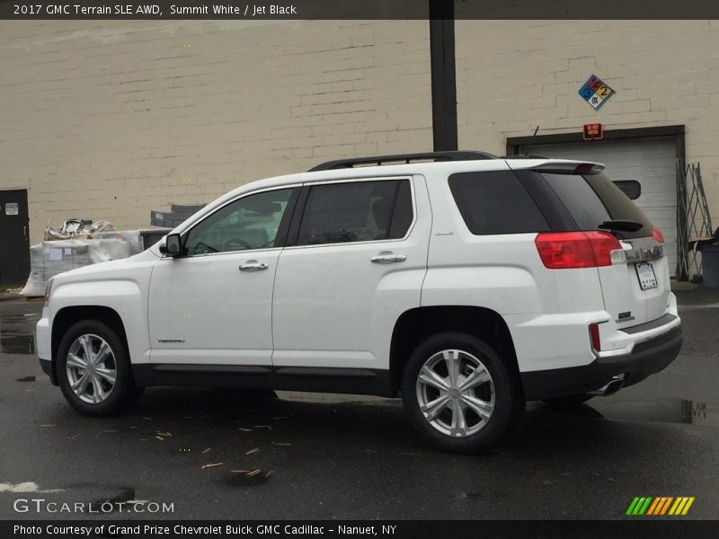 Summit White / Jet Black 2017 GMC Terrain SLE AWD