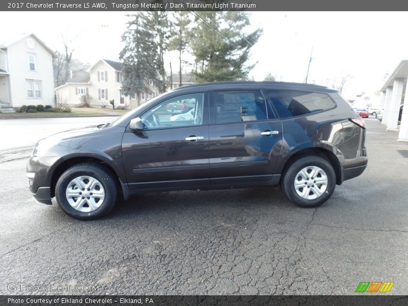 Tungsten Metallic / Dark Titanium/Light Titanium 2017 Chevrolet Traverse LS AWD