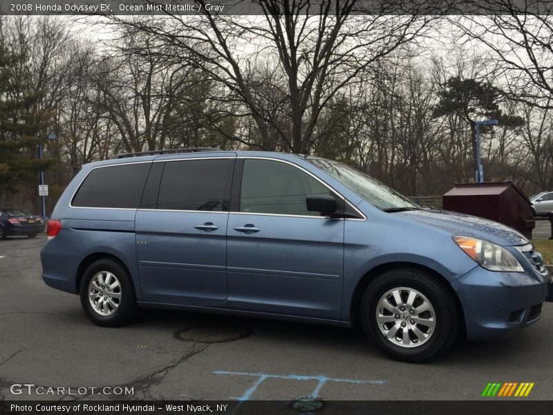 Ocean Mist Metallic / Gray 2008 Honda Odyssey EX