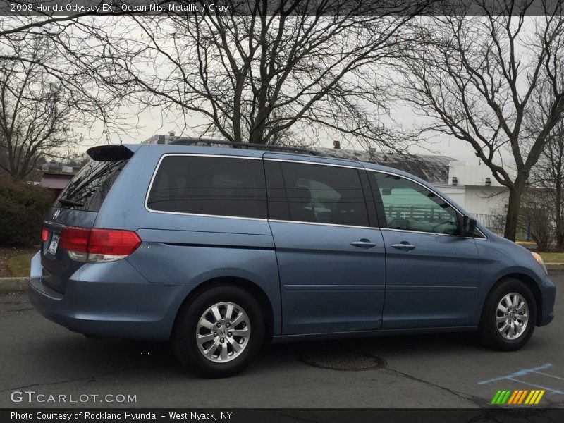 Ocean Mist Metallic / Gray 2008 Honda Odyssey EX