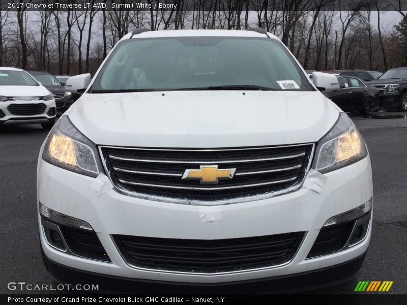 Summit White / Ebony 2017 Chevrolet Traverse LT AWD