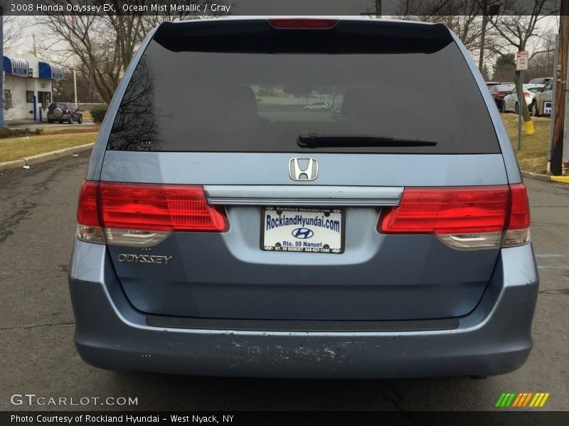 Ocean Mist Metallic / Gray 2008 Honda Odyssey EX
