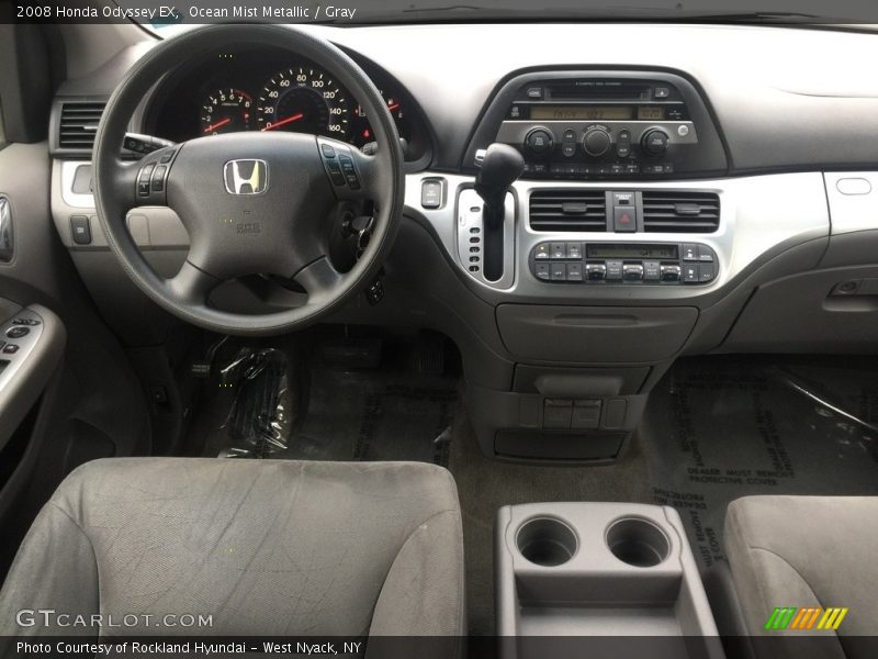Ocean Mist Metallic / Gray 2008 Honda Odyssey EX