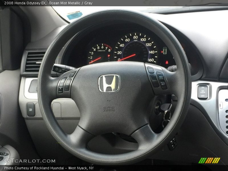 Ocean Mist Metallic / Gray 2008 Honda Odyssey EX