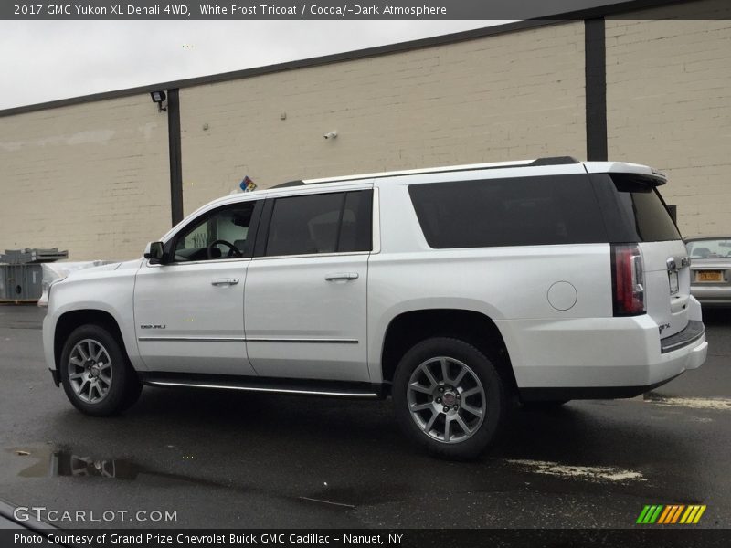 White Frost Tricoat / Cocoa/­Dark Atmosphere 2017 GMC Yukon XL Denali 4WD