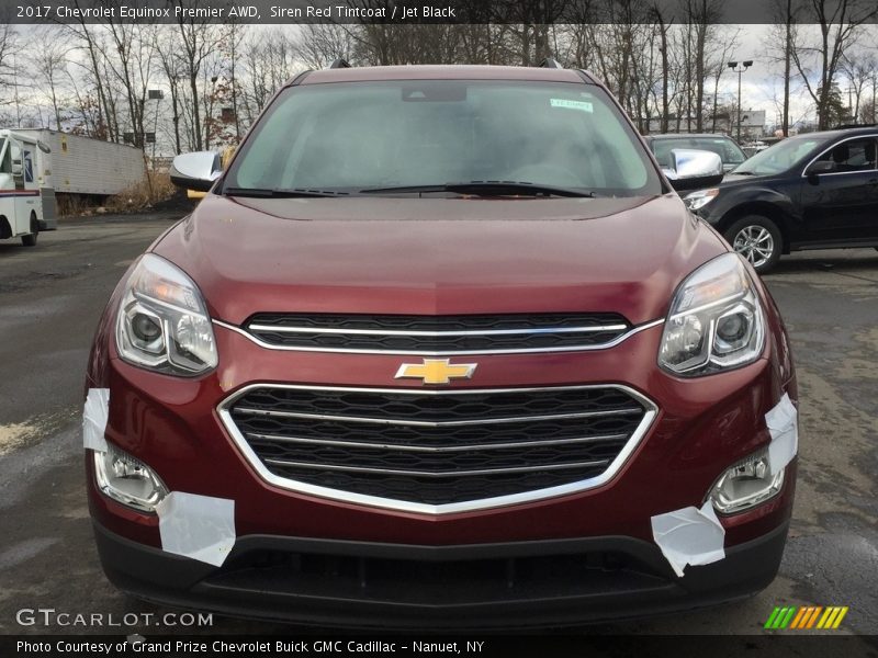 Siren Red Tintcoat / Jet Black 2017 Chevrolet Equinox Premier AWD