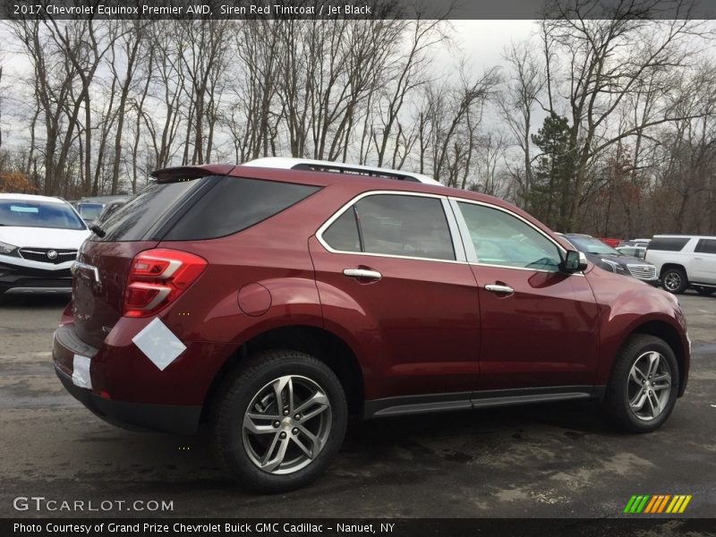 Siren Red Tintcoat / Jet Black 2017 Chevrolet Equinox Premier AWD