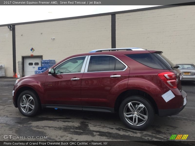 Siren Red Tintcoat / Jet Black 2017 Chevrolet Equinox Premier AWD