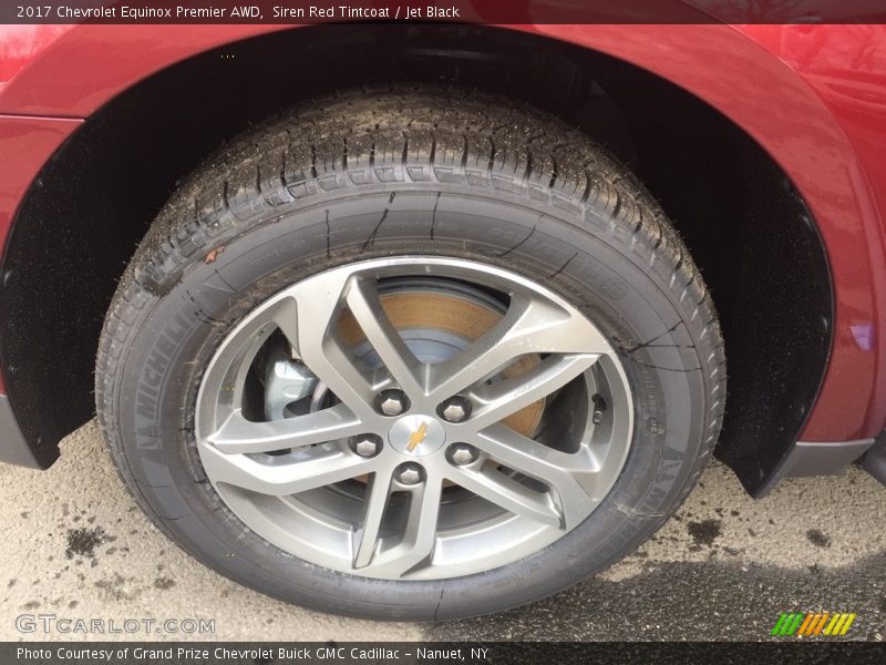 Siren Red Tintcoat / Jet Black 2017 Chevrolet Equinox Premier AWD