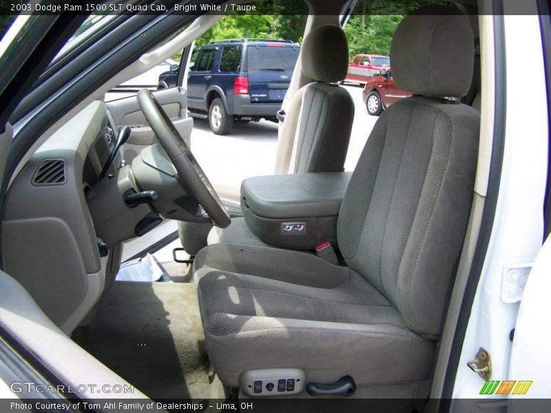 Bright White / Taupe 2003 Dodge Ram 1500 SLT Quad Cab