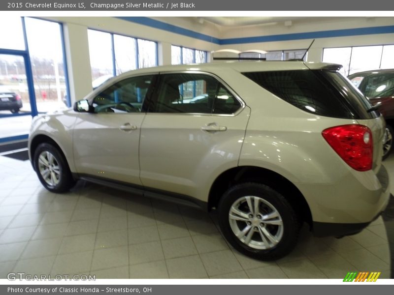 Champagne Silver Metallic / Jet Black 2015 Chevrolet Equinox LS