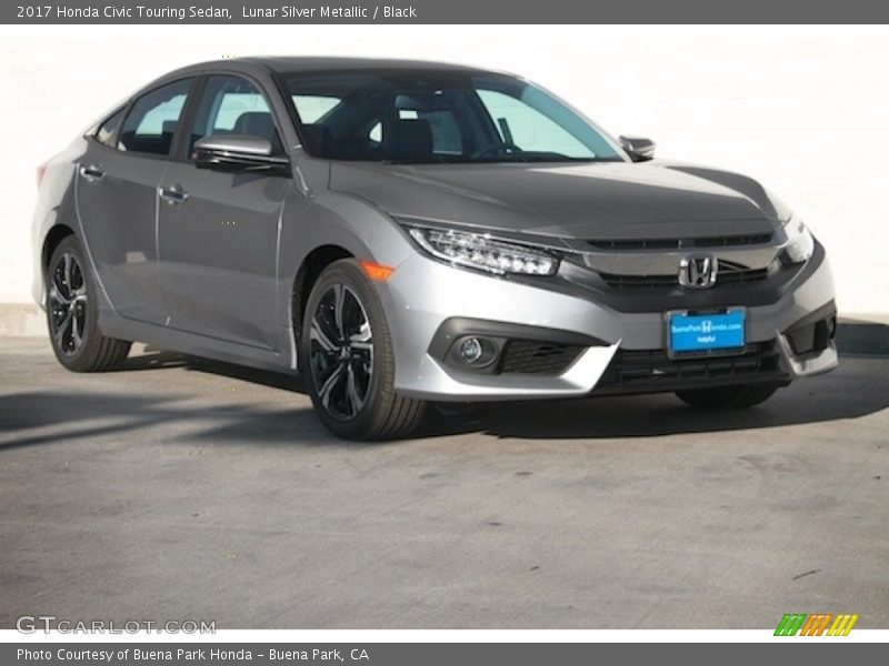 Lunar Silver Metallic / Black 2017 Honda Civic Touring Sedan