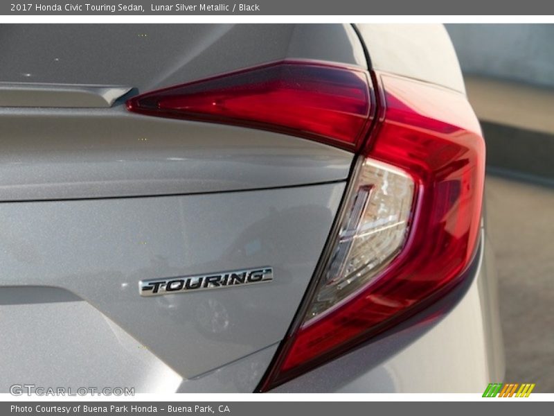 Lunar Silver Metallic / Black 2017 Honda Civic Touring Sedan