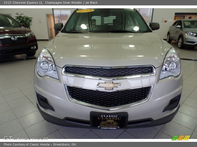 Champagne Silver Metallic / Jet Black 2015 Chevrolet Equinox LS