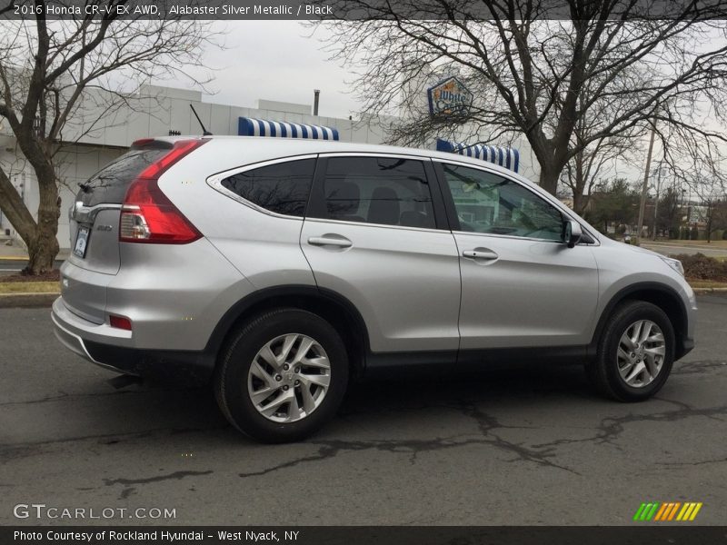 Alabaster Silver Metallic / Black 2016 Honda CR-V EX AWD