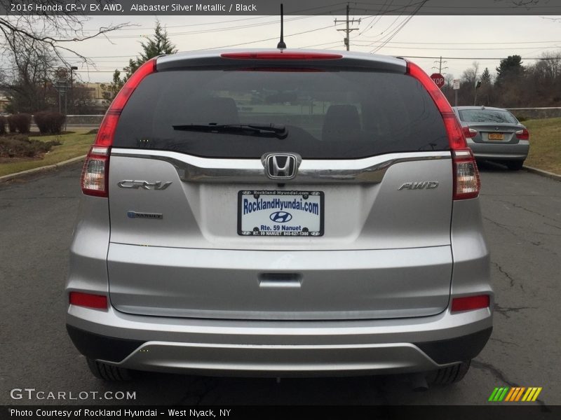 Alabaster Silver Metallic / Black 2016 Honda CR-V EX AWD
