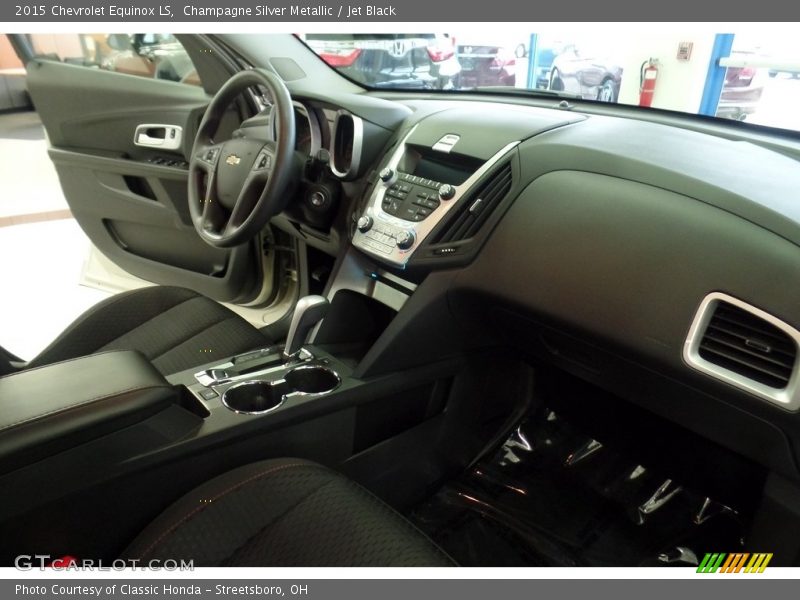 Champagne Silver Metallic / Jet Black 2015 Chevrolet Equinox LS