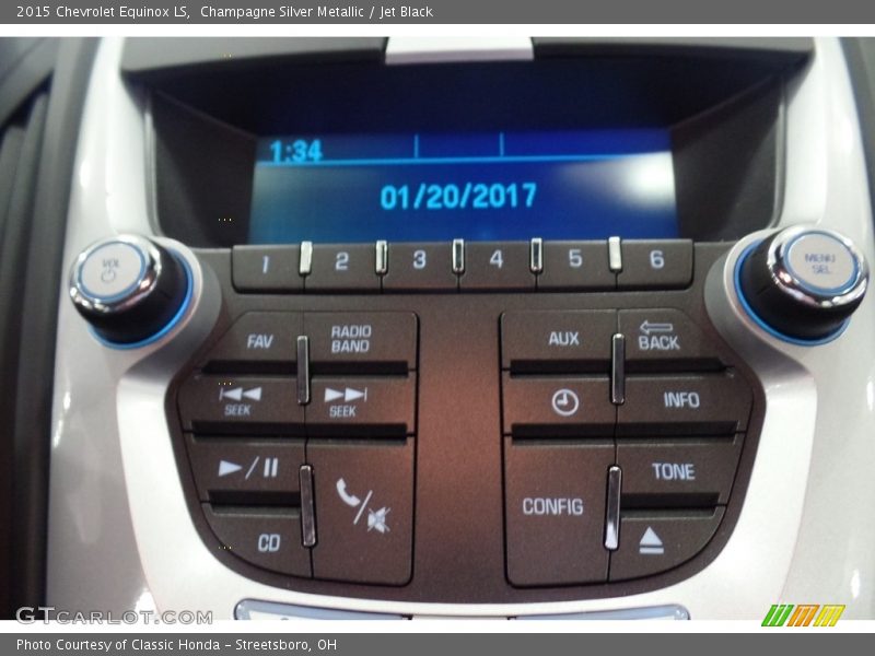 Champagne Silver Metallic / Jet Black 2015 Chevrolet Equinox LS