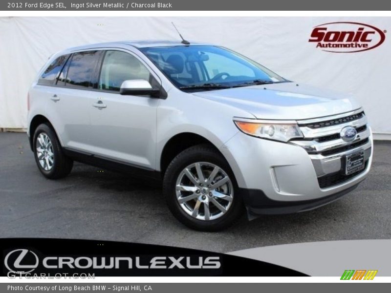 Ingot Silver Metallic / Charcoal Black 2012 Ford Edge SEL