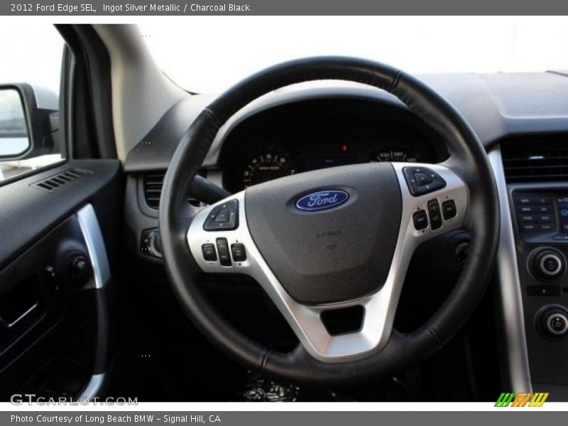 Ingot Silver Metallic / Charcoal Black 2012 Ford Edge SEL