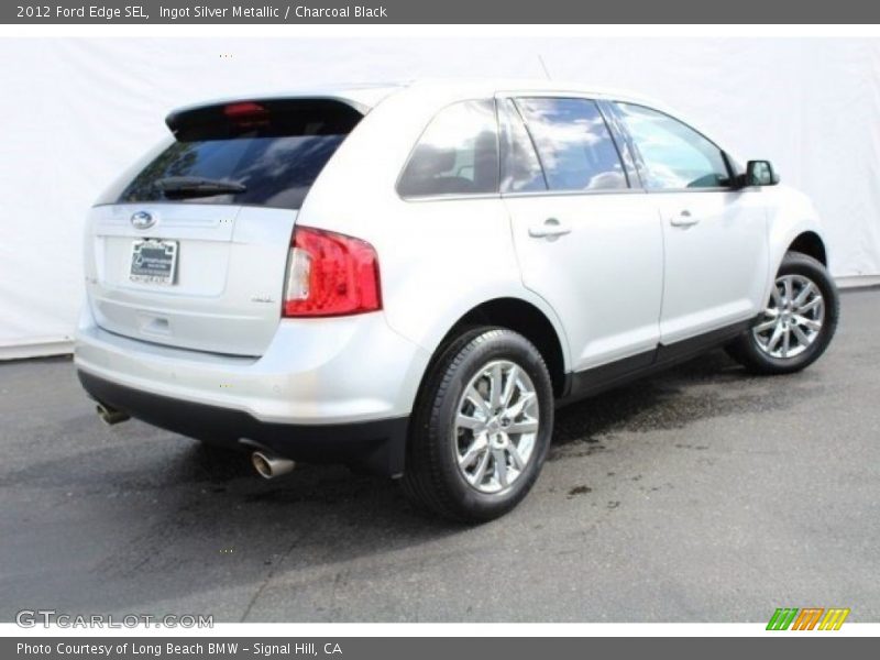 Ingot Silver Metallic / Charcoal Black 2012 Ford Edge SEL