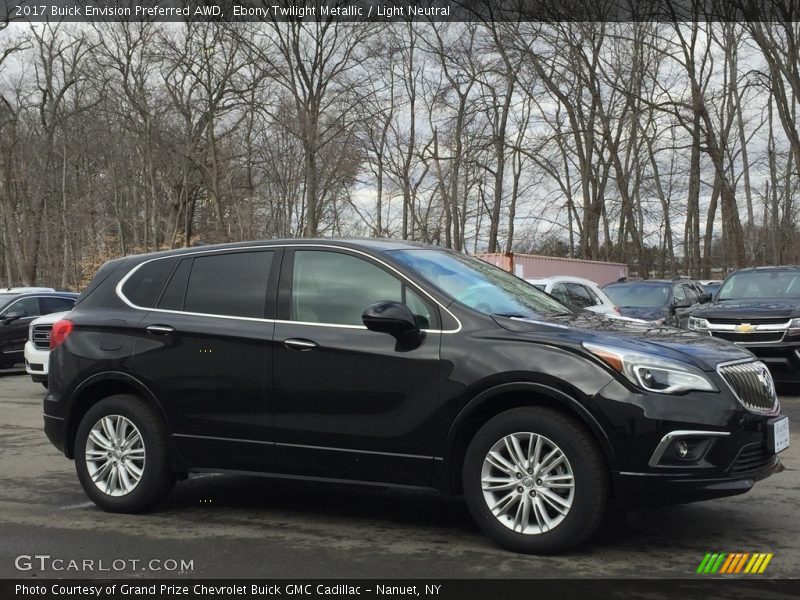 Ebony Twilight Metallic / Light Neutral 2017 Buick Envision Preferred AWD
