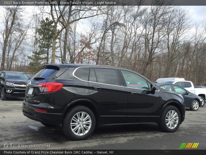 Ebony Twilight Metallic / Light Neutral 2017 Buick Envision Preferred AWD