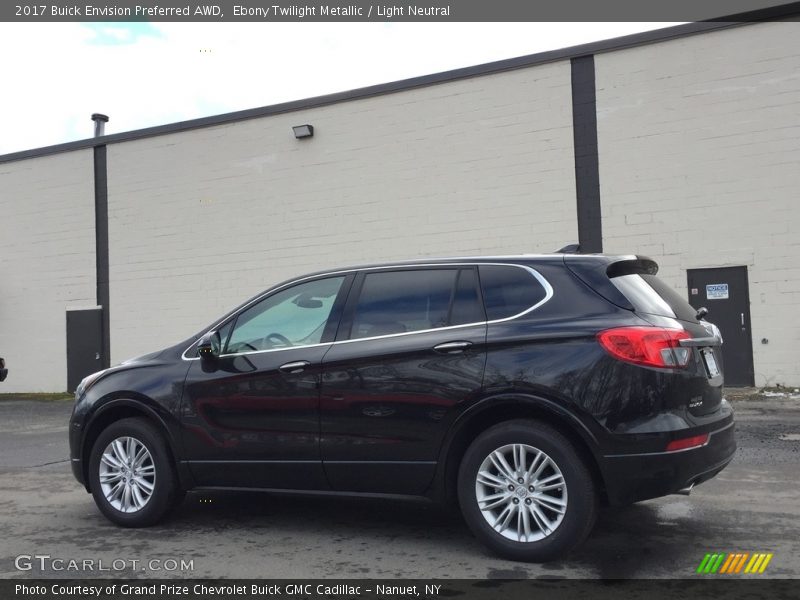 Ebony Twilight Metallic / Light Neutral 2017 Buick Envision Preferred AWD