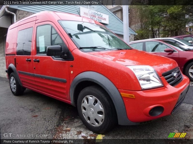 Torch Red / Dark Grey 2011 Ford Transit Connect XLT Cargo Van
