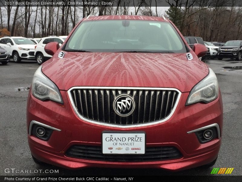 Chili Red Metallic / Ebony 2017 Buick Envision Essence AWD