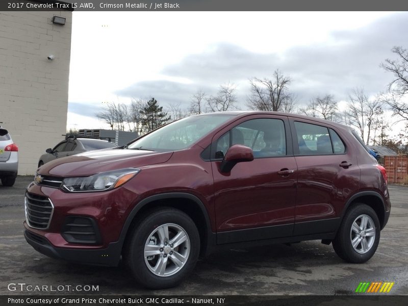 Crimson Metallic / Jet Black 2017 Chevrolet Trax LS AWD