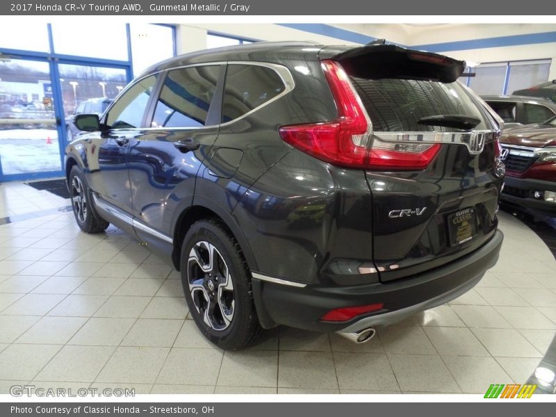 Gunmetal Metallic / Gray 2017 Honda CR-V Touring AWD