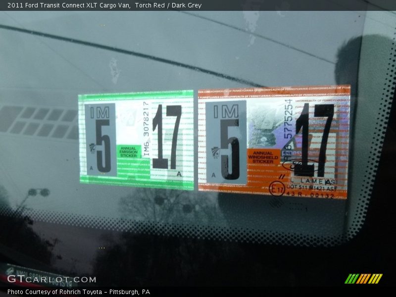 Torch Red / Dark Grey 2011 Ford Transit Connect XLT Cargo Van