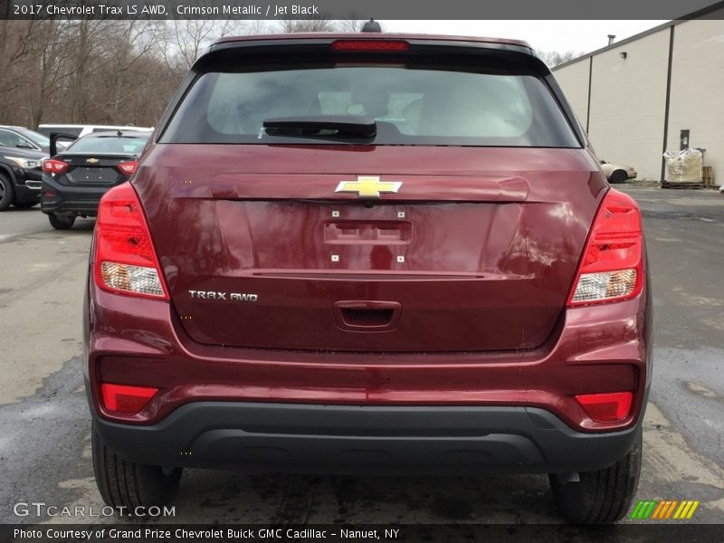 Crimson Metallic / Jet Black 2017 Chevrolet Trax LS AWD