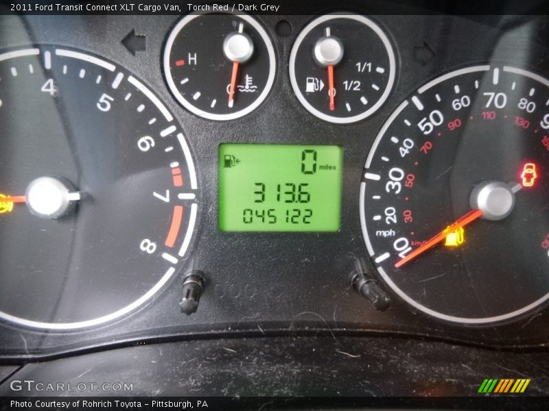 Torch Red / Dark Grey 2011 Ford Transit Connect XLT Cargo Van