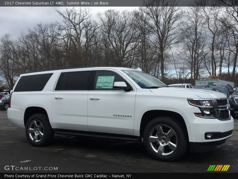 Summit White / Jet Black 2017 Chevrolet Suburban LT 4WD