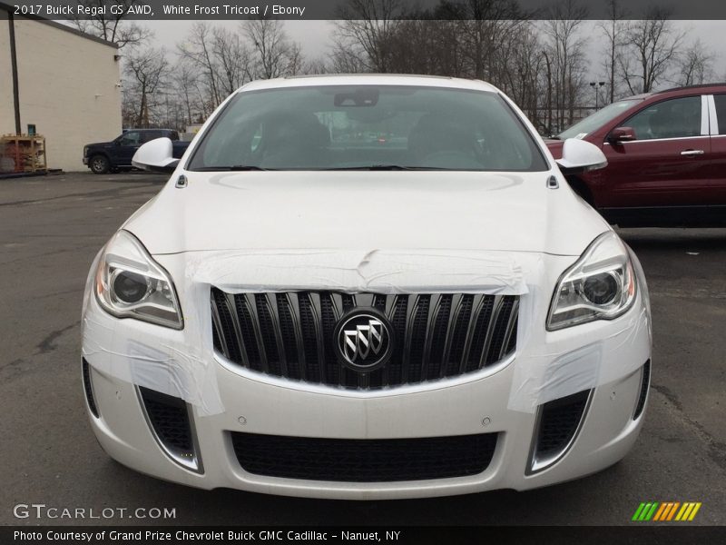 White Frost Tricoat / Ebony 2017 Buick Regal GS AWD