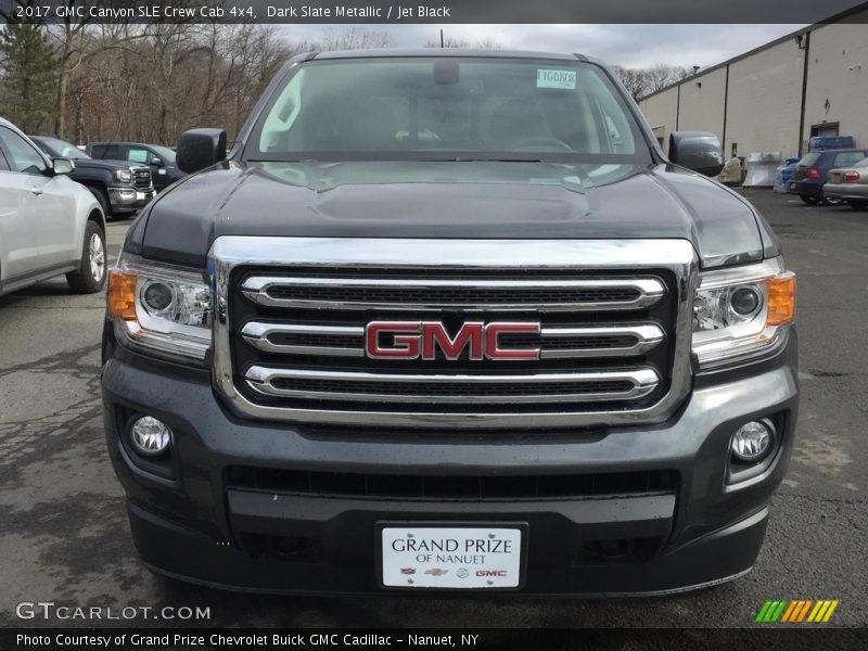 Dark Slate Metallic / Jet Black 2017 GMC Canyon SLE Crew Cab 4x4