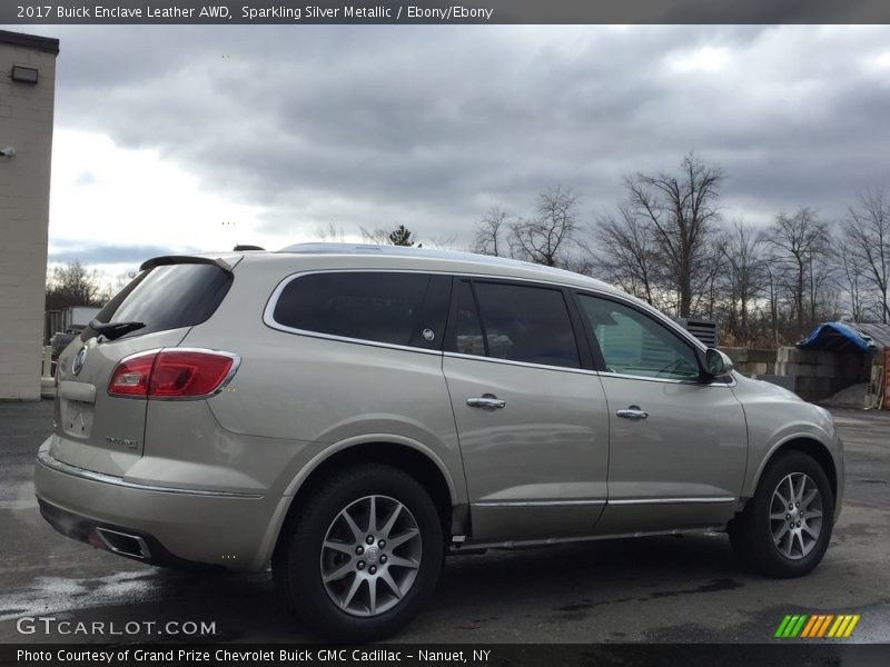 Sparkling Silver Metallic / Ebony/Ebony 2017 Buick Enclave Leather AWD