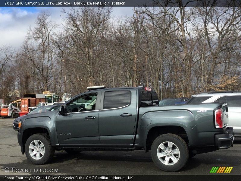 Dark Slate Metallic / Jet Black 2017 GMC Canyon SLE Crew Cab 4x4