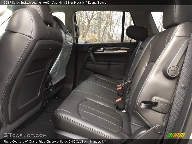Sparkling Silver Metallic / Ebony/Ebony 2017 Buick Enclave Leather AWD