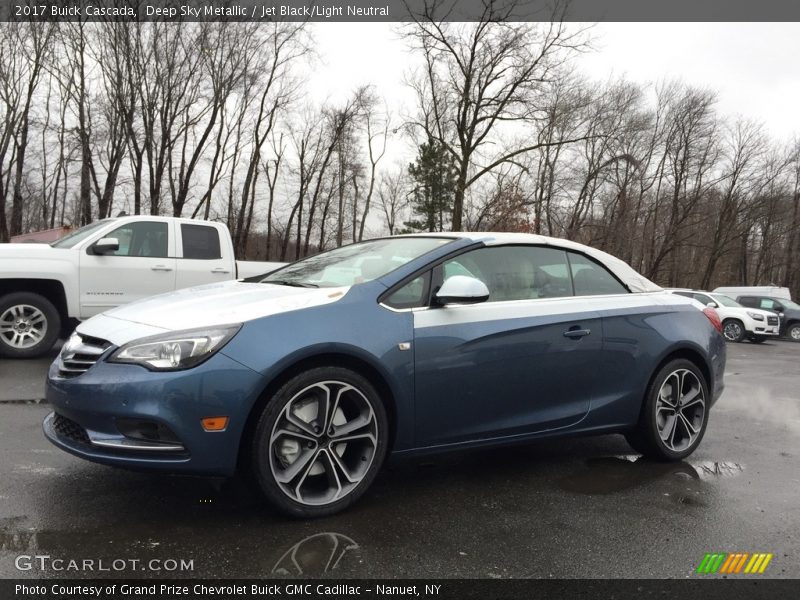 Deep Sky Metallic / Jet Black/Light Neutral 2017 Buick Cascada