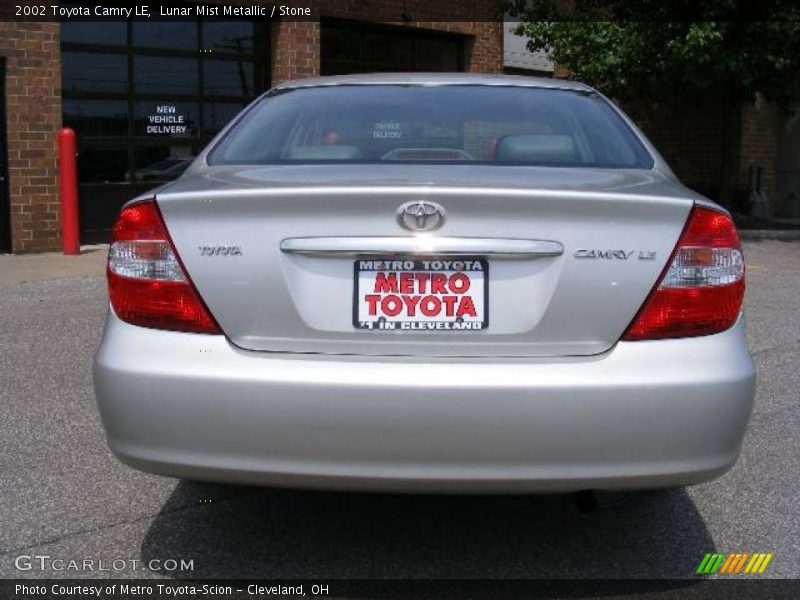 Lunar Mist Metallic / Stone 2002 Toyota Camry LE
