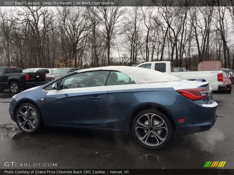 Deep Sky Metallic / Jet Black/Light Neutral 2017 Buick Cascada